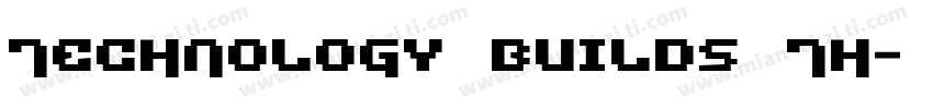 Technology builds th字体转换